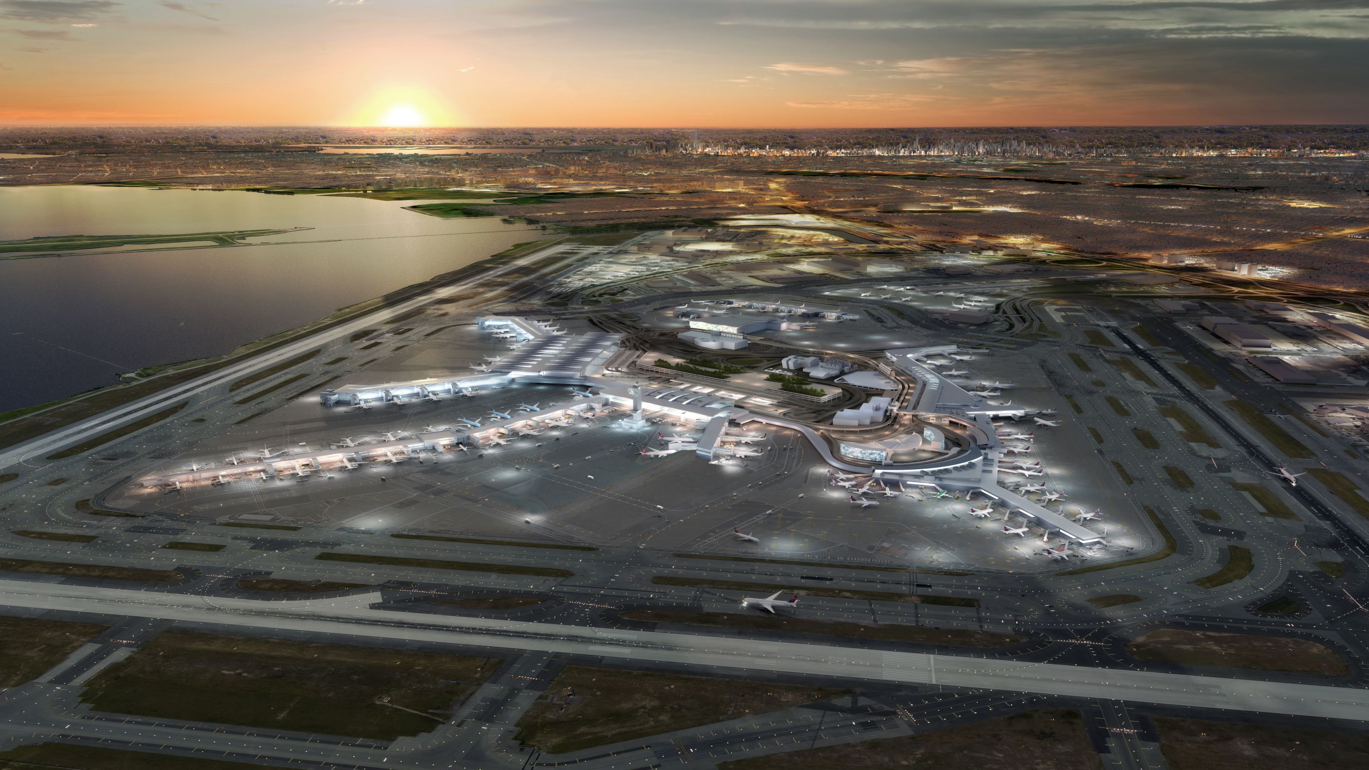 預計在 2025 年完工的 JFK International Airport 擴建計畫，是紐約近年來最大規模的城市建設工程。