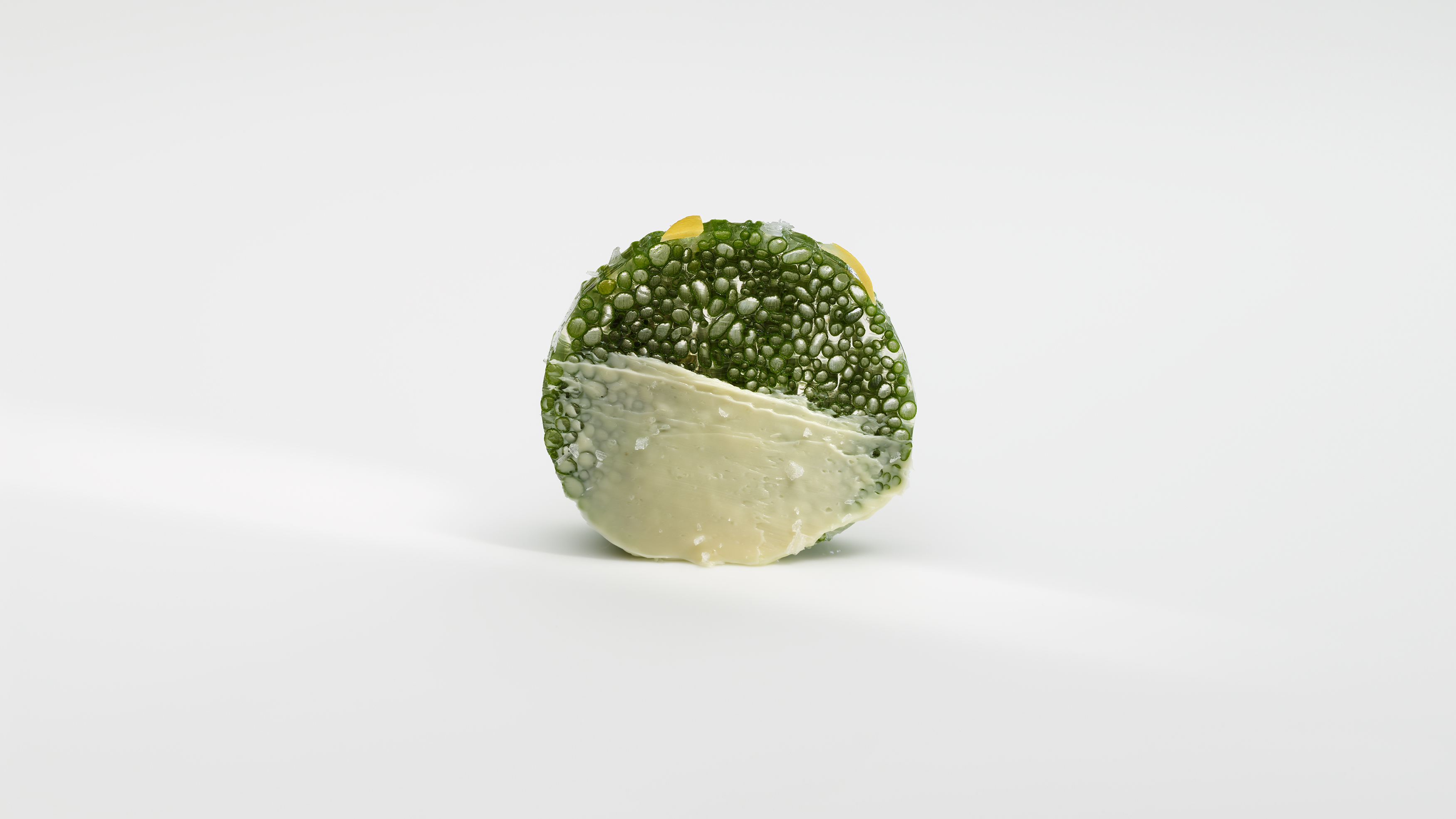 如同蔬菜馬賽克的「一束細香蔥和奶油 Bunch, Chives and Butter」。（© José Luis López de Zubiría）